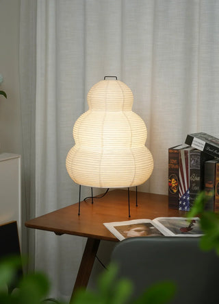 Akari Gourd Shaped Paper 25N Table Lamp