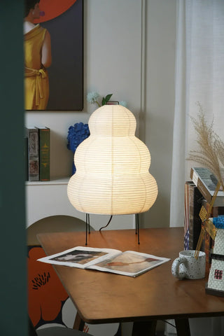 Akari Gourd Shaped Paper 25N Table Lamp