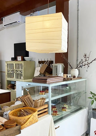 Square Paper 33X 45X Pendant Light