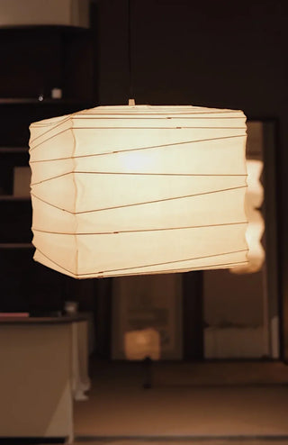 Square Paper 33X 45X Pendant Light