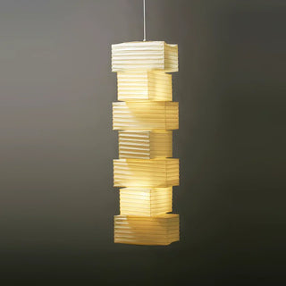 Akari Rectangular Stacked Paper 36N Pendant Light