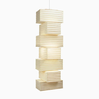Akari Rectangular Stacked Paper 36N Pendant Light
