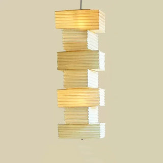 Akari Rectangular Stacked Paper 36N Pendant Light