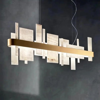 Geometric Alabaster Chandelier