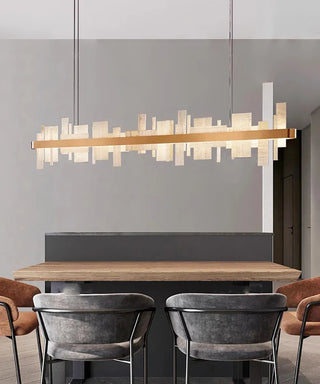 Geometric Alabaster Chandelier