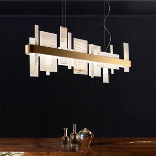 Geometric Alabaster Chandelier