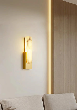 Alabaster Rectangle Wall Sconce