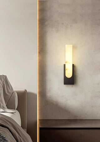 Alabaster Rectangle Wall Sconce