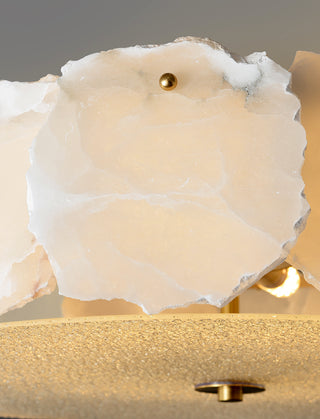 Alabaster Artze Brass Ceiling Light