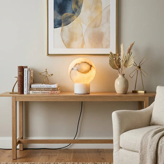 Alabaster Athena Ball Table Lamp