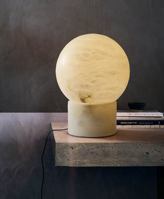 Alabaster Athena Ball Table Lamp