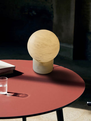 Alabaster Athena Ball Table Lamp