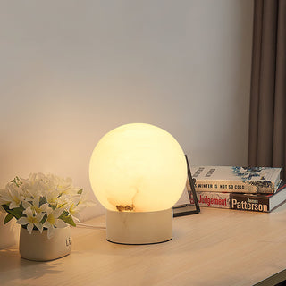 Alabaster Athena Ball Table Lamp