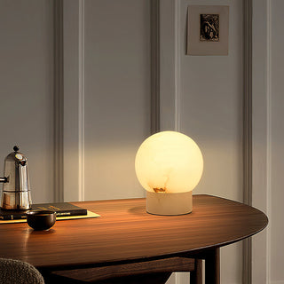 Alabaster Athena Ball Table Lamp