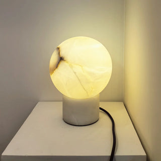 Alabaster Athena Ball Table Lamp