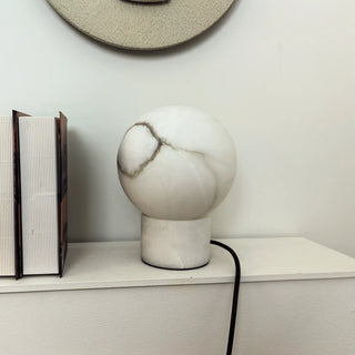 Alabaster Athena Ball Table Lamp