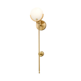 Alabaster Ava Brass Wall Lamp