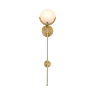 Alabaster Ava Brass Wall Lamp