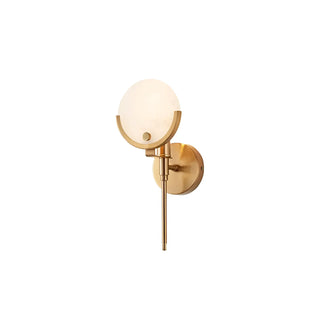 Alabaster Ava Brass Wall Lamp