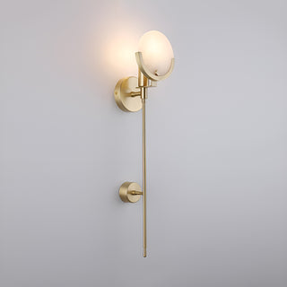 Alabaster Ava Brass Wall Lamp