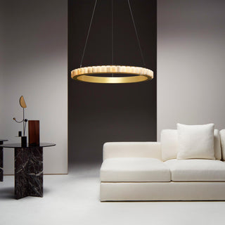 Alabaster Avalon Ring Chandelier