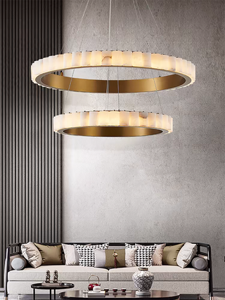 Alabaster Avalon Ring Chandelier