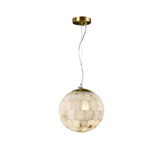 Alabaster Ball Pendant Light