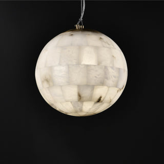 Alabaster Ball Pendant Light