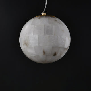 Alabaster Ball Pendant Light