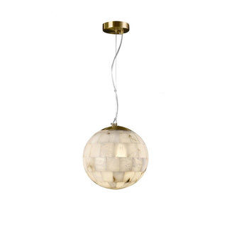 Alabaster Ball Pendant Light