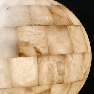 Alabaster Ball Pendant Light