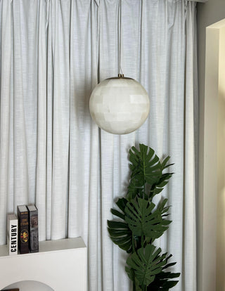 Alabaster Ball Pendant Light