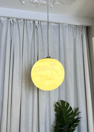 Alabaster Ball Pendant Light