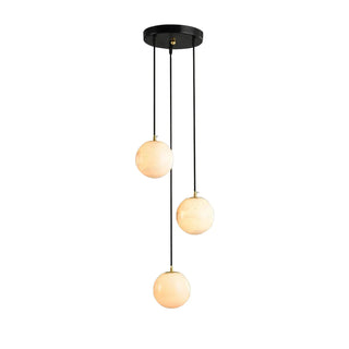 Alabaster Balls Cluster Chandelier