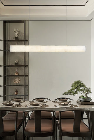 Alabaster Bamboo Linear Pendant Light