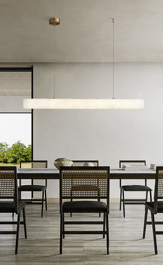 Alabaster Bamboo Linear Pendant Light