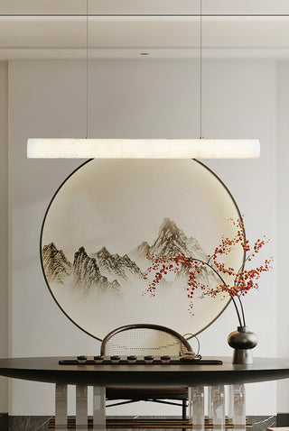 Alabaster Bamboo Linear Pendant Light