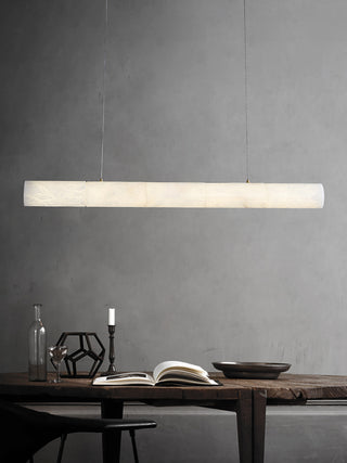 Alabaster Bamboo Linear Pendant Light