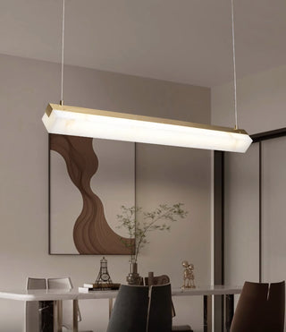 Alabaster Brick Linear Pendant Light