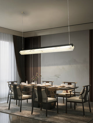 Alabaster Brick Linear Pendant Light