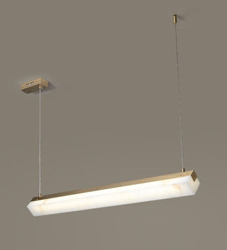 Alabaster Brick Linear Pendant Light