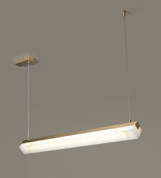 Alabaster Brick Linear Pendant Light