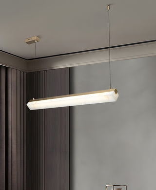 Alabaster Brick Linear Pendant Light