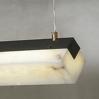 Alabaster Brick Linear Pendant Light