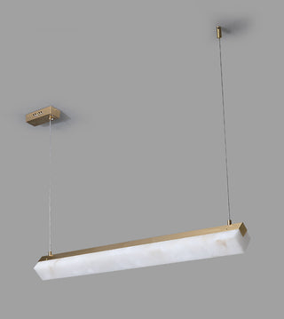 Alabaster Brick Linear Pendant Light