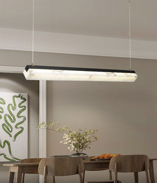 Alabaster Brick Linear Pendant Light