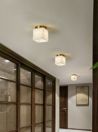 Alabaster Budnick Square Ceiling Light