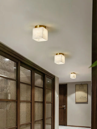 Alabaster Budnick Square Ceiling Light