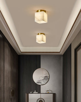 Alabaster Budnick Square Ceiling Light