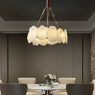 Alabaster Burton Round Chandelier